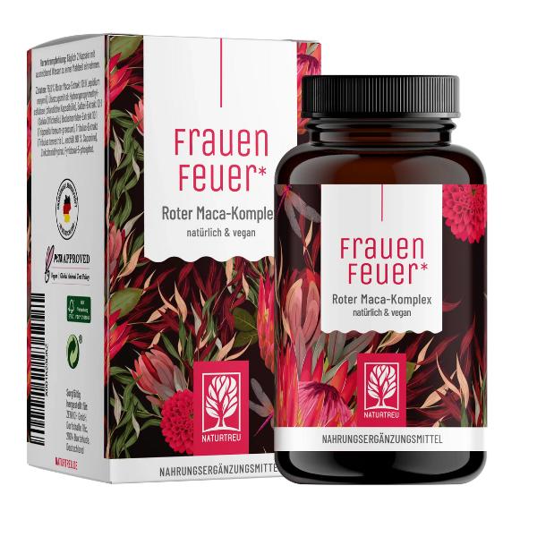 Frauenfeuer – červená maca komplex pro ženy, Naturtreu - 120 kapslí