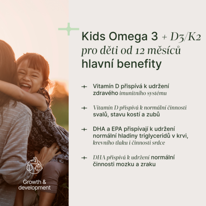 Kids Omega 3 + D3/K2, TRIME - Příchuť: Neochucený
