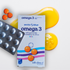 ARCTIC BLUE: OMEGA-3 GUMMIES (250 mg DHA, 70 mg EPA + VITAMIN D 200IU)