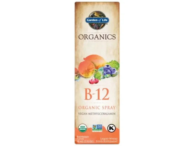 Garden of Life mykind Organics B12 Sprej – Bio vitamín B12 (methylkobalamin) 58 ml