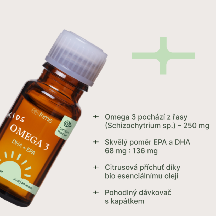 Kids Omega-3, TRIME - Příchuť: Citrusová příchuť