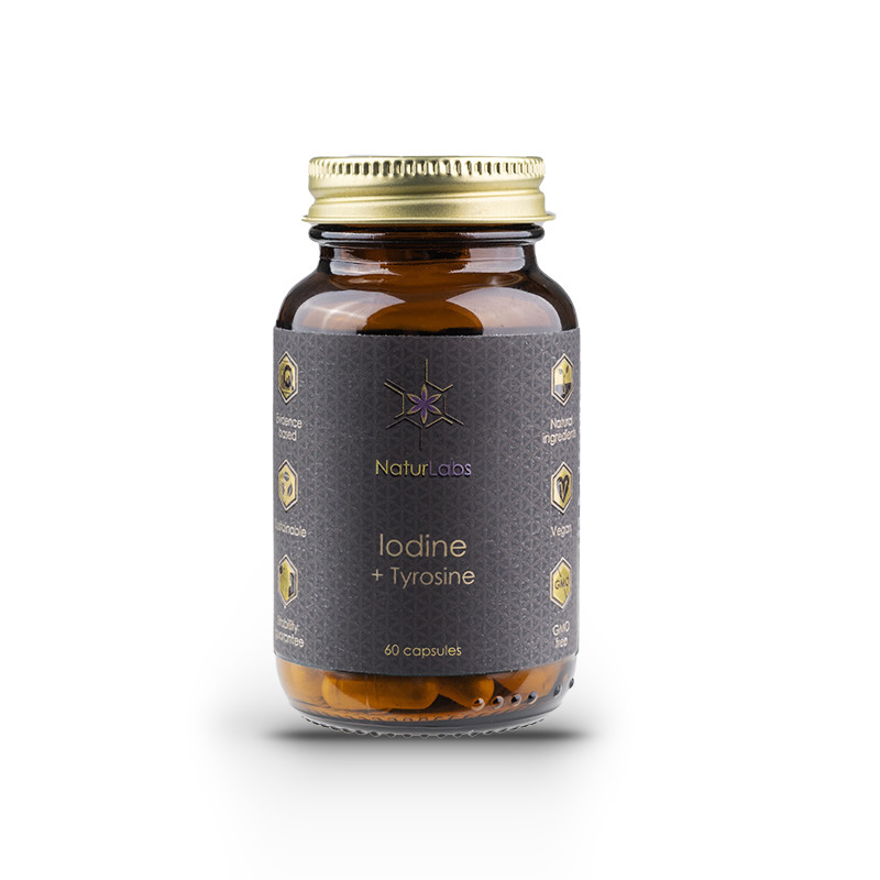 Jód + Tyrosin, Naturlabs, 60 kapslí