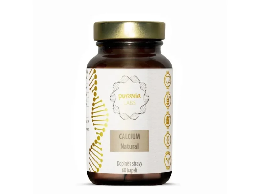 Přírodní vápník Ovovital, Puravia LABS, 60 kapslí