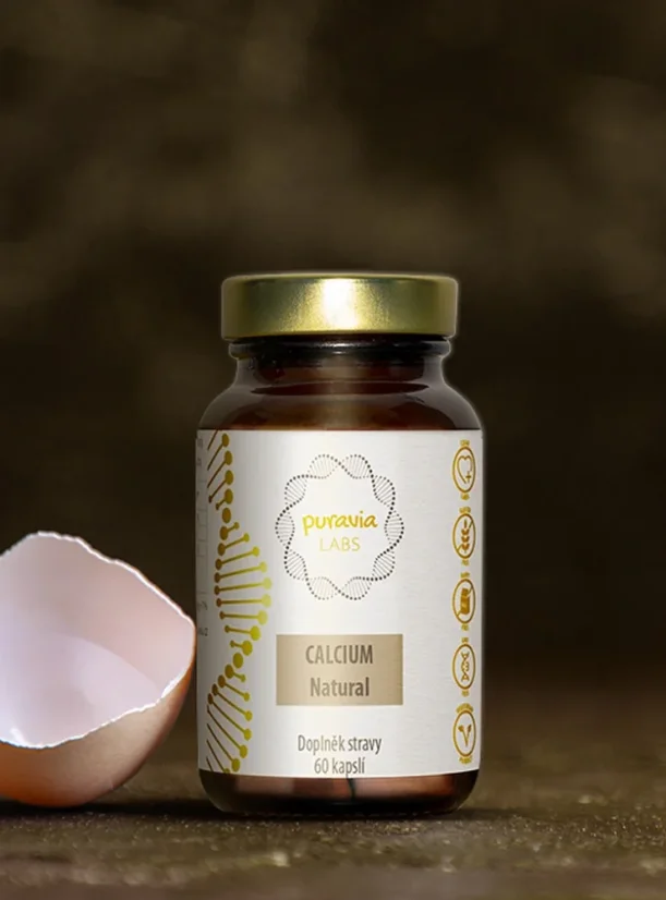 Přírodní vápník Ovovital, Puravia LABS, 60 kapslí