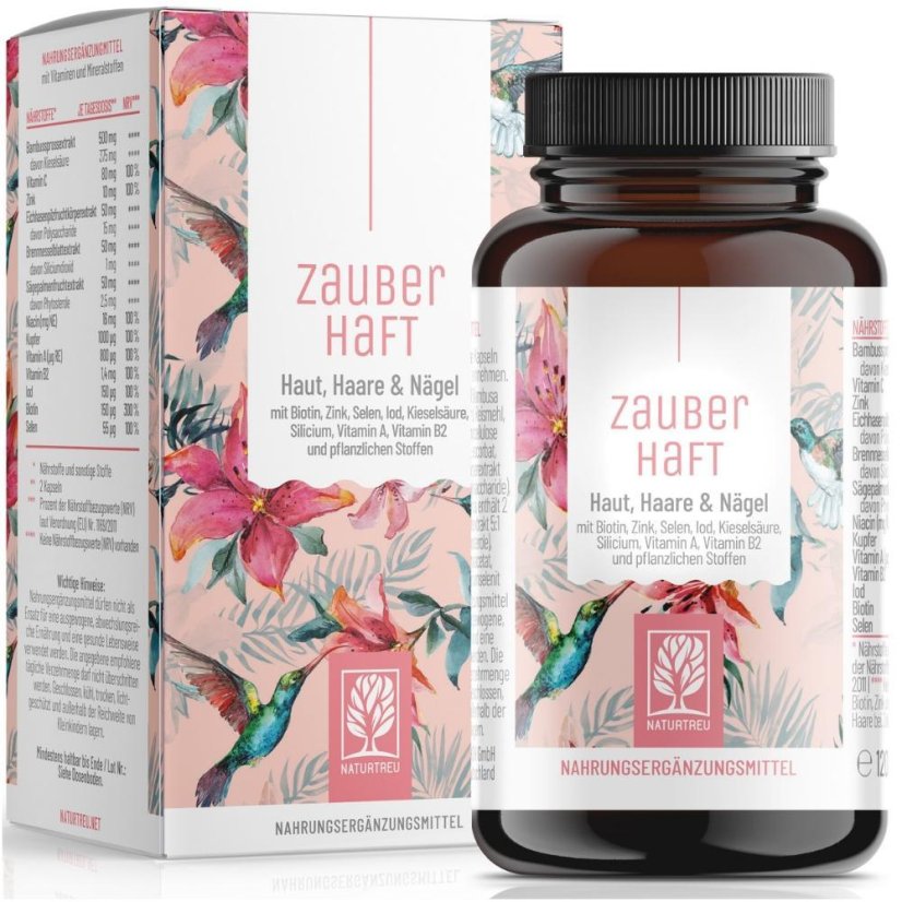 Komplex pro vlasy, nehty a pokožku, Naturtreu, 120 kapslí