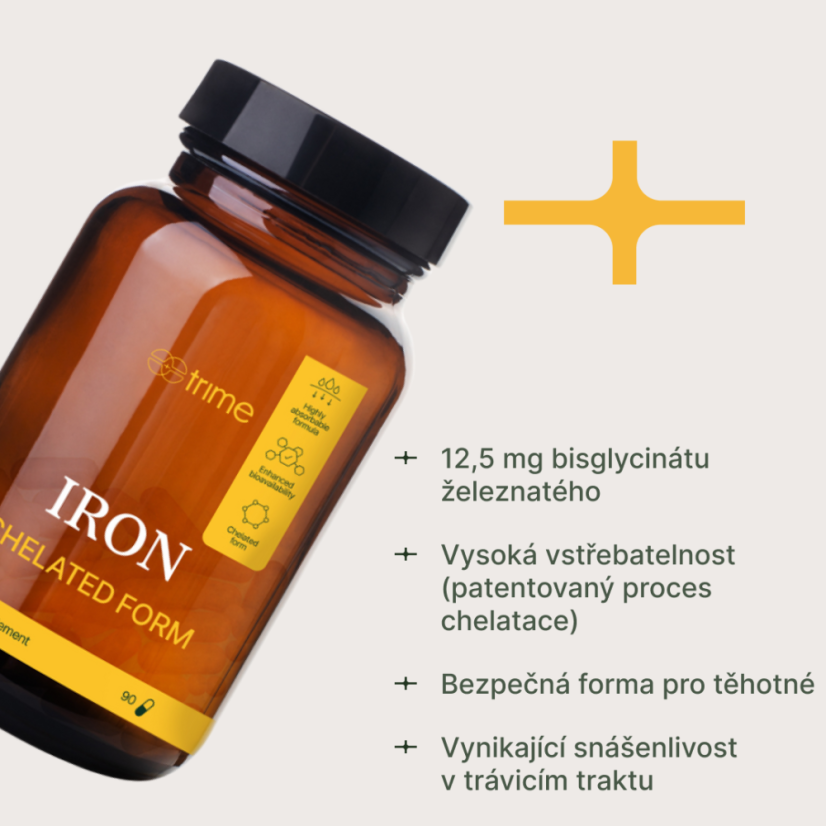 Iron; železo, TRIME - 90 kapslí