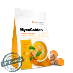 MycoGolden – zlatý nápoj s Reishi, kurkumou a Ashwagandhou, MycoMedica