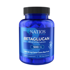Betaglucan 500 mg + CamuCamu, NATIOS, 90 vegan kapslí