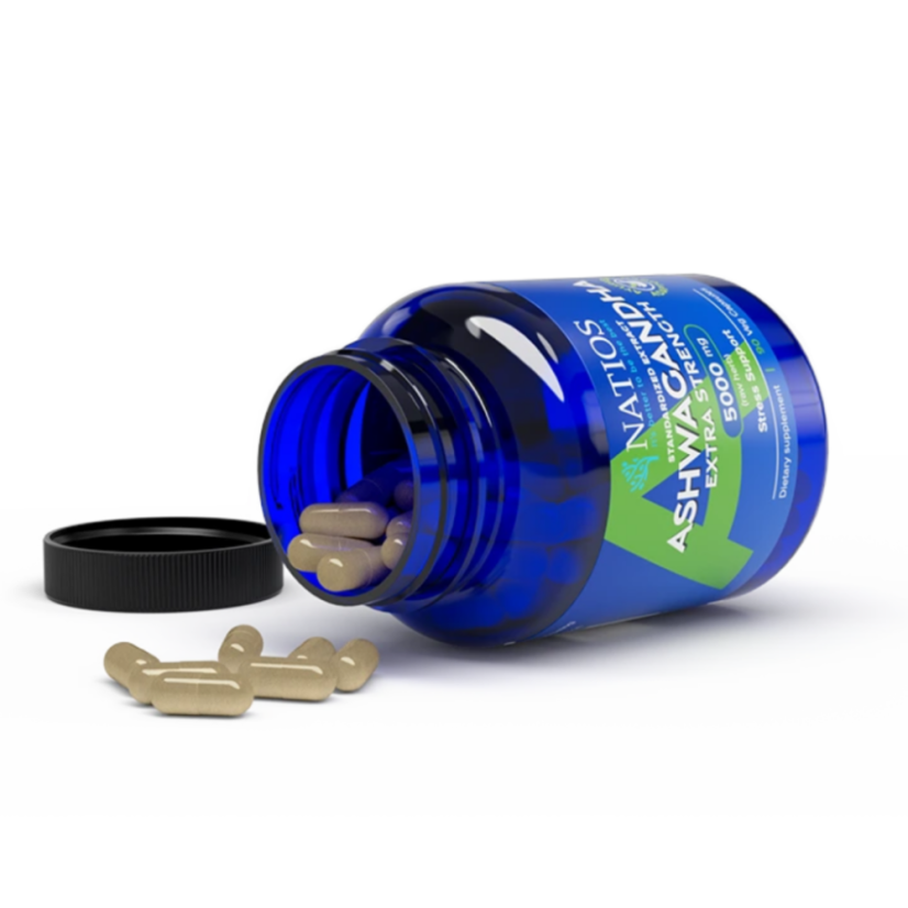 Ashwagandha Extract, 5000 mg, NATIOS, 90 veganských kapslí