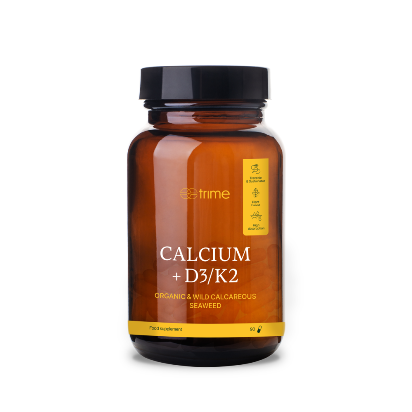 Vápník + Vitamin D3 + Vitamin K2, TRIME - 90 kapslí