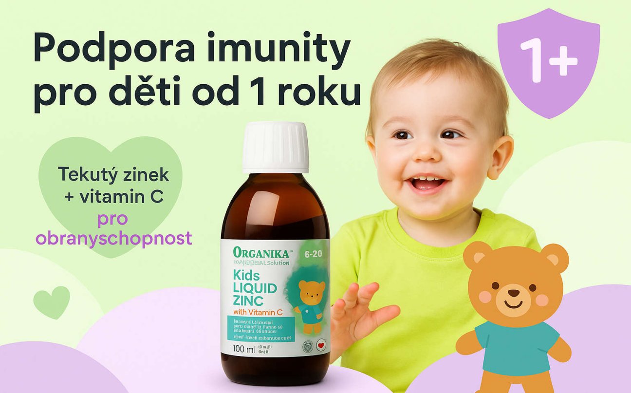 Organika tekutý zinek pro děti od 1 roku