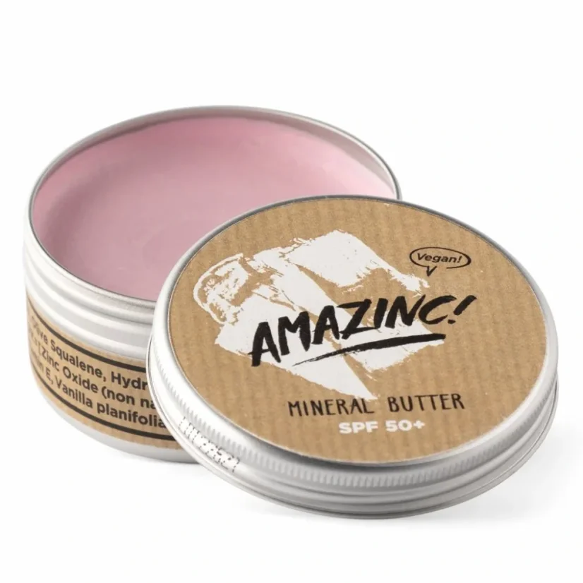Minerální tělové máslo SPF 50+, Amazinc!, 70g